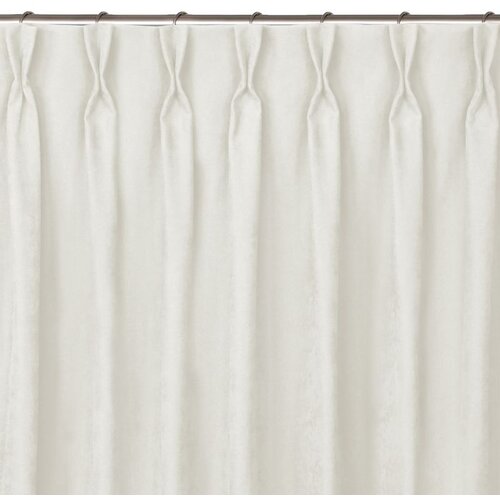  Curtain MILANA color creamy style classic flex 7.5 cm with double pleat chenille 140x300 HOMEDE Cene