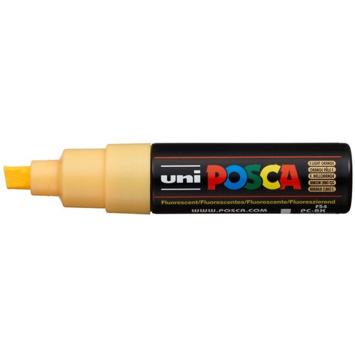 POSCA Uni flomaster; konica 8 mm prirezana; fluo svetlo oranžen, (21290488) Cene