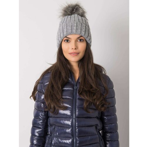 Fashion Hunters gray insulated hat with applications Slike
