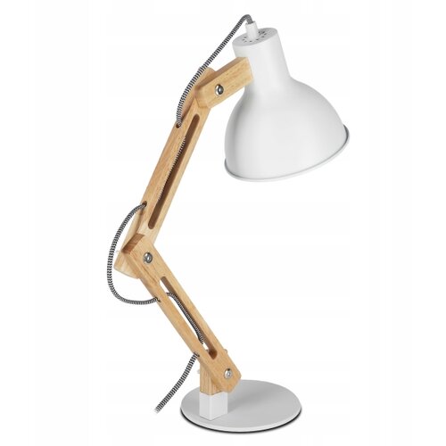  Stona lampa 1xE27/40W/230V bela Slike
