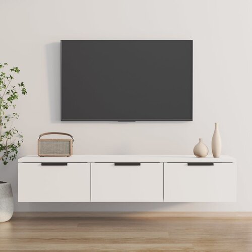 vidaXL Stenska omarica bela 102x30x20 cm konstruiran les Cene