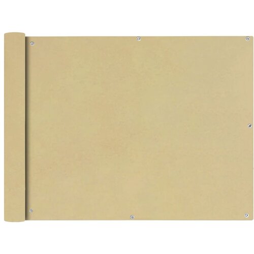 VidaXL balkonska Za&amp;scaron;tita Oxford Tkanina Bež 90x600 cm Slike