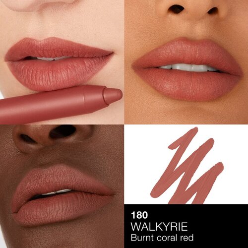 Nars POWERMATTE HIGH-INTENSITY LIP PENCIL dolgoobstojni svinčnik za ustnice z mat učinkom odtenek WALKYRIE 2,4 g Slike