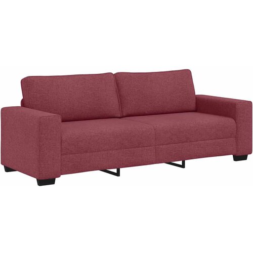 3-dijelni set sofa s jastucima, tkanina boje vina Slike