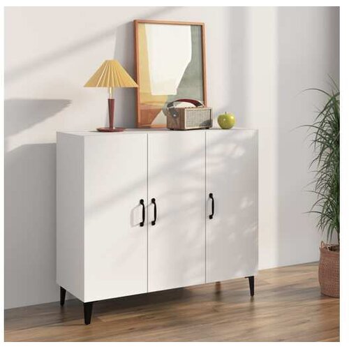  Komoda bijela 90x34x80 cm od konstruiranog drva Cijene
