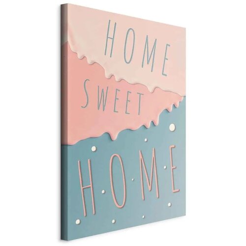  Slika - Inscriptions: Home Sweet Home (1 Part) Vertical 20x30 Na talijanskom platnu Cijene