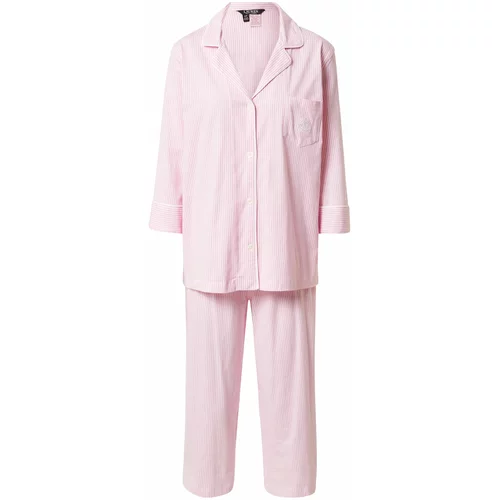Polo Ralph Lauren Pižama svetlo roza / bela
