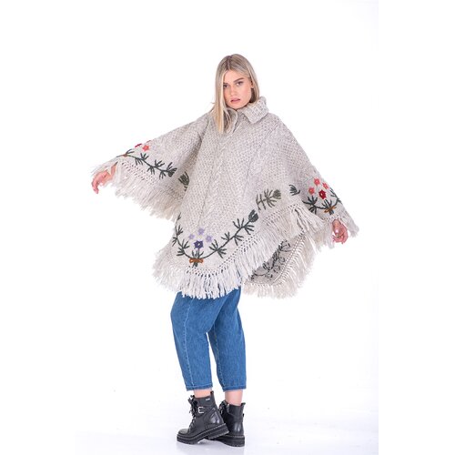 Wool Art Pončo Olga sivi 21WPO01 sivi Cene