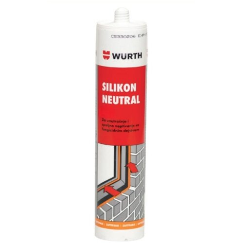 Wurth silikon neutral transparentni 310ml (08923101) Slike