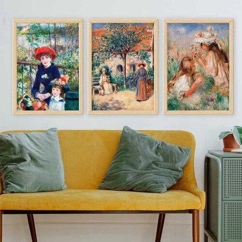 Wallity Set uramljenih slika 3NTC_UN3875705, 3 dijela Cene