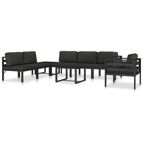 SOFA za jednu osobu s jastucima aluminijska antracit Slike