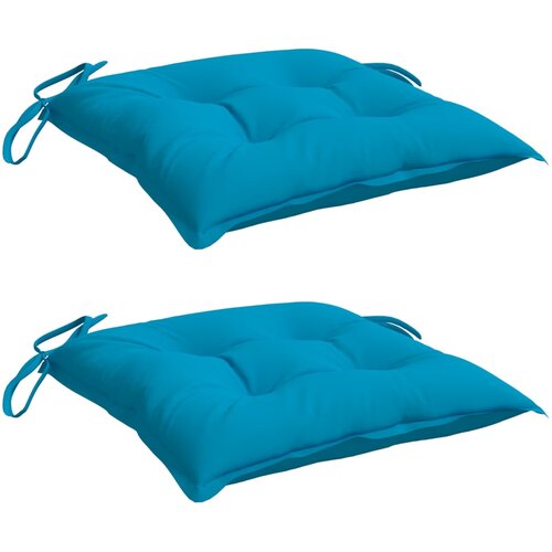  Jastuci za palete 2 kom svjetloplavi 50x50x7 cm tkanina Oxford Slike