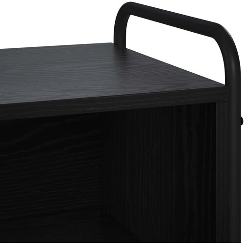  TV ormar 140 x 39,5 x 50 cm Crni hrast Konstruirano drvo Slike