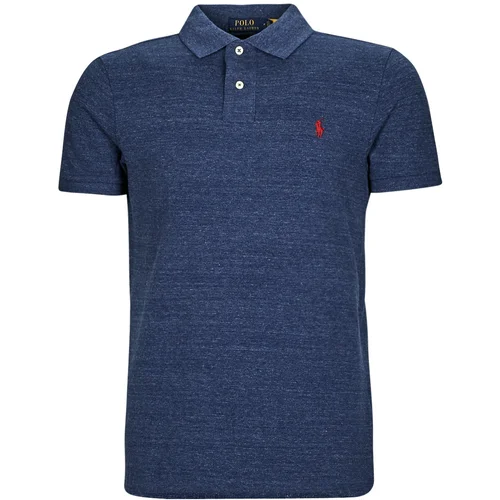 Polo Ralph Lauren Polo majice kratki rokavi POLO COUPE DROITE EN COTON BASIC MESH Modra