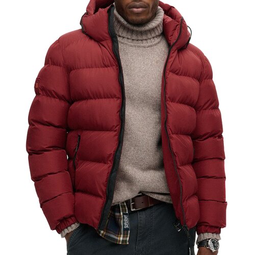 Superdry muška jakna Hooded Sports, Crvena Slike