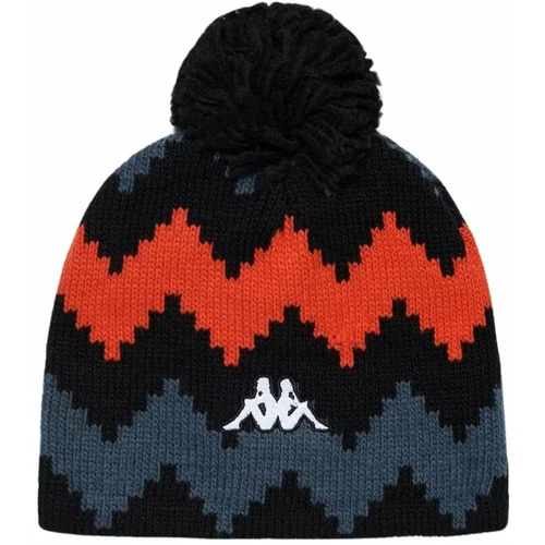 Kappa 6Cento Pomok G Beanie Black/Grey Asphalt/Orange Smutty Graphic 04 Zimska kapa