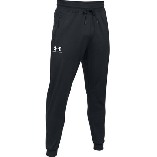 Under Armour UA Sportstyle Tricot Pants, Black/White - S, (20488941) Cene