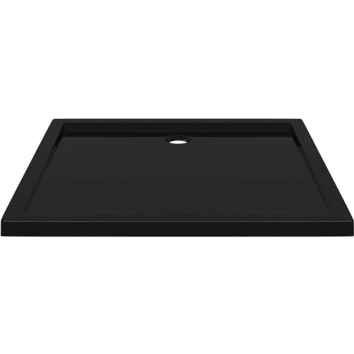 VidaXL Pravokutna ABS tu&amp;scaron;-kada crna 80 x 90 cm Slike