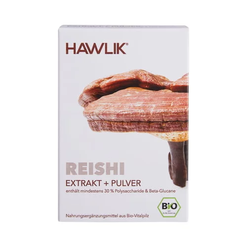 Hawlik Reishi ekstrakt + prah - organske kapsule - 60 kaps.
