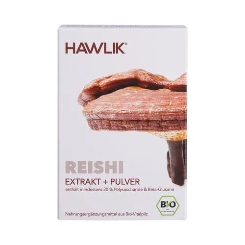 Hawlik Reishi ekstrakt + prah - organske kapsule - 60 kaps.