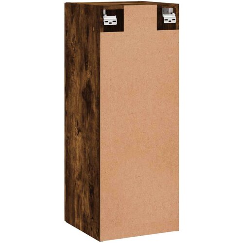 VidaXL Stenska omarica dimljeni hrast 34,5x34x90 cm Slike