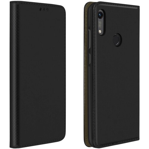 AVIZAR Huawei Y6 2019 / Y6S in Honor 8A / 8A 2020 torbica z magnetom na preklop, držalo za kartice in stojalo - crna, (20600311) Cene