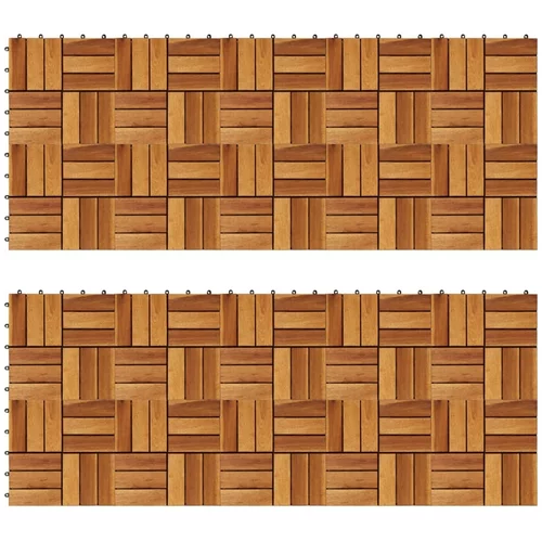 vidaXL 20-dijelni set pločica za trijem 30 x 30 cm bagrem