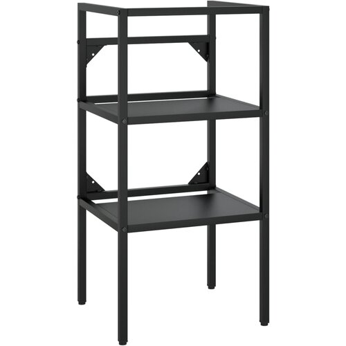 Maison Chic Kopalniški regal - Umivalniška omarica črn 40x38x83 cm železo, (21758901) Cene