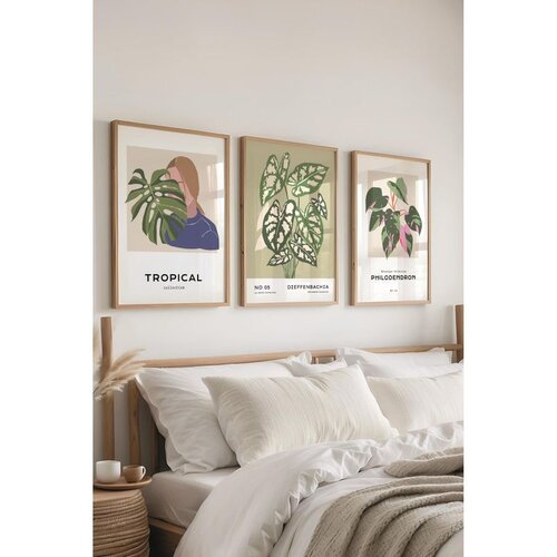 WALLXPERT &Ccedil;-300619 - 5070 Vi&scaron;enamenski set dekorativnih slika (3 komada) Cene
