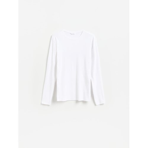 Reserved Slim fit bluza dugih rukava - bijela Slike