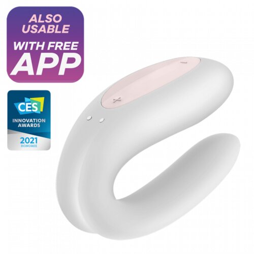 Satisfyer Vibrator za parove Double Joy, bijeli Slike