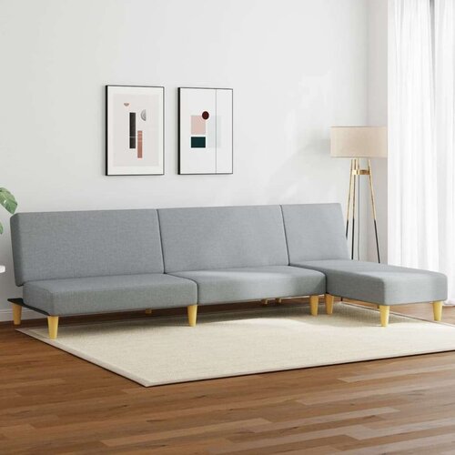 vidaXL 2-dijelni set sofa svjetlosivi od tkanine Cene