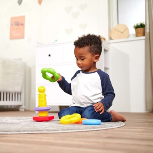 ABC b&amp;eacute;bij&amp;aacute;t&amp;eacute;k ABC &amp;scaron;areni valoviti piramida 25cm - Slike