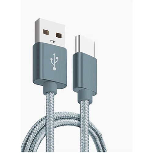 X Wave USB kabl TIP-C/USB 3.0(tip A-muški)-USB 3.1 (TIP C-muški)/dužina1,2m/3A/Aluminium/tamno sivi upleten ( USB TIP-C 1.2m 3A Al /grey me USB TIP-C 1.2m 3A Al /grey mesh Cene