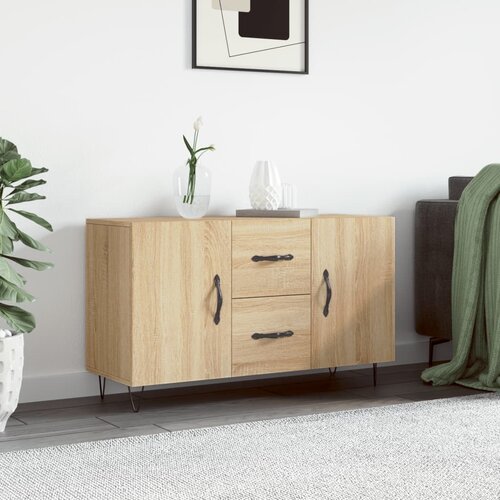 vidaXL Komoda sonoma hrast 100x36x60 cm inženirski les Cene
