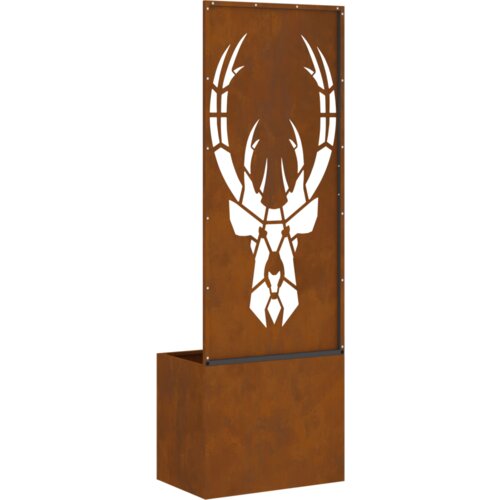 vidaXL Vrtno korito z dekorativno ploščo Rjav 50 x 140 cm Cene