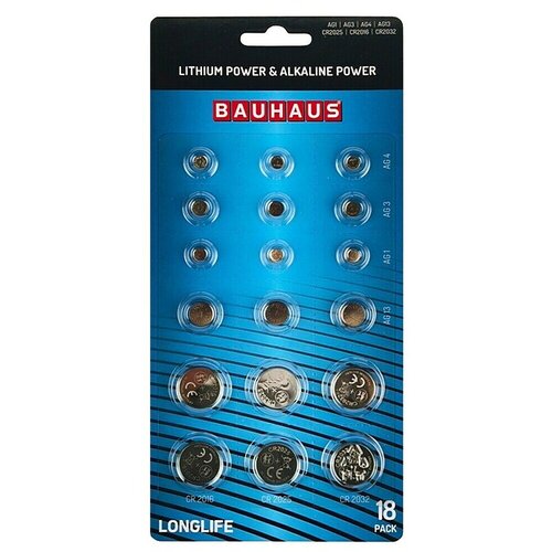 BAUHAUS Gumbna baterija Power 18 kos AG1/AG3/AG4/AG13 (1,5 V, 18 kos) Cene