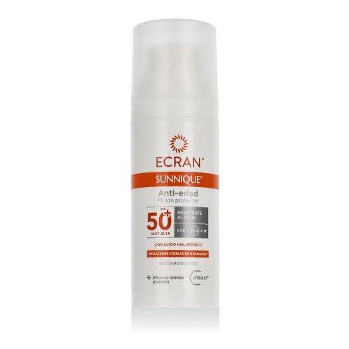 Ecran Sunnique Anti-Aging Protective Fluid SPF50+ proizvod za zaštitu lica od sunca za sve vrste kože 50 ml unisex Cijene