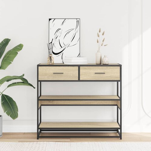  Konzolni stol boja hrasta sonome 90x35x80 cm konstruirano drvo Slike