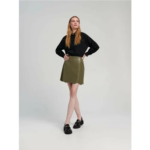 Sinsay ženska mini suknja od umjetne kože 6515T-79X