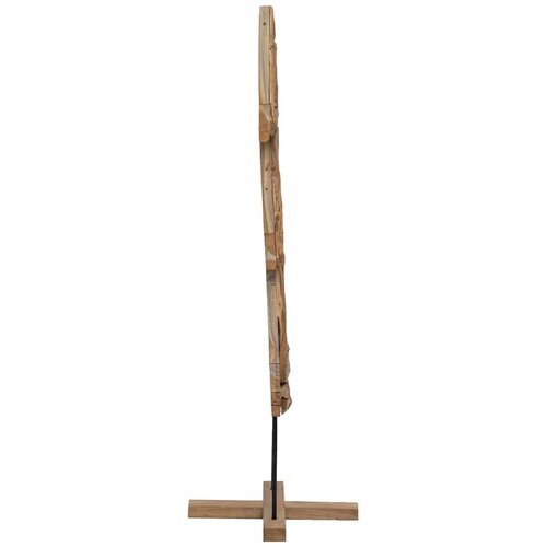  Božićno drvce s stalakom Smeđa 90 cm Masivna tikovina Slike