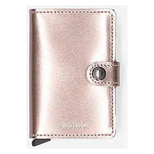 Secrid Miniwallet Metallic MMe-Champagne-Brown