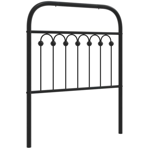 VidaXL Metalno uzglavlje crno 80 cm Slike