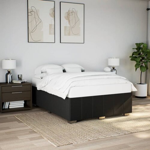  Okvir za krevet bez madraca crni 160x200 cm od tkanine Cijene