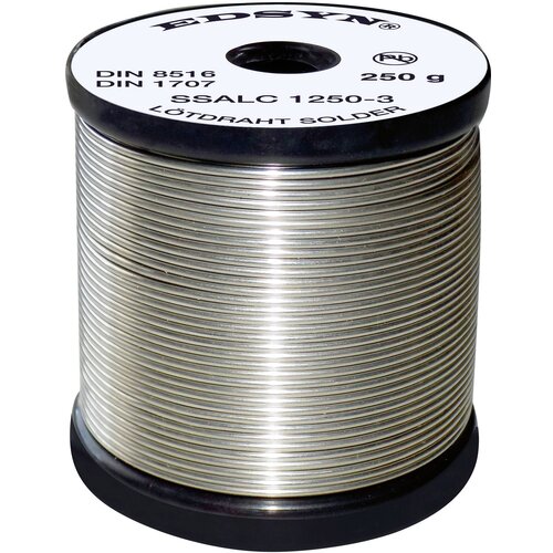 EDSYN SSALC5250-3 brezsvinčna spajkalna žica s kositer-srebro-baker\, različica z nizkim srebrom\, NO-CLEAN flux SSALC5250-3 spajkalna žica\, neosvinčena, (20428434) Slike