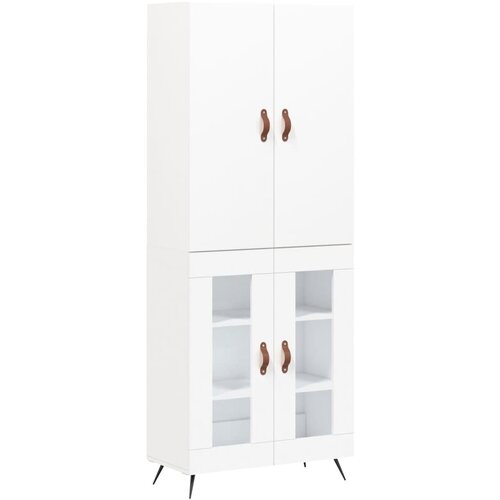 Maison Chic Visoka omara - Komoda - Predalnik bela 69,5x34x180 cm inženirski les, (21722028) Cene