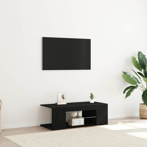 TV ormar Crni hrast 90 x 39 x 30 cm Konstruirano drvo Cene