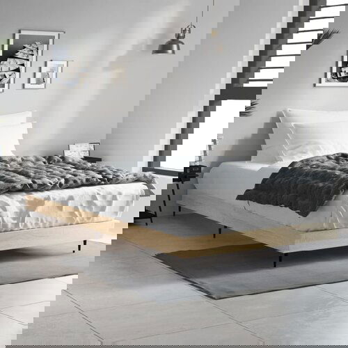 vidaXL Okvir za krevet boja hrasta 90 x 190 cm od konstruiranog drva Cijene