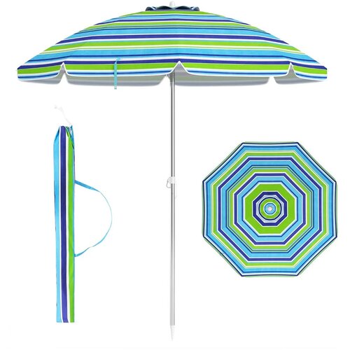 Timeless Tools Nagibni senčnik za plažo 198 cm moder, (5000345170) Cene