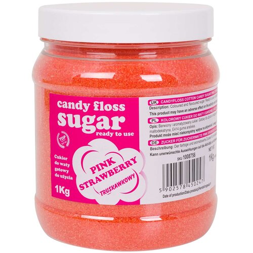 GSG24 Barvana sladka vata roza sladkor z okusom jagode 1kg, (21831461) Slike